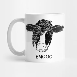 Emo Cow - black version Mug